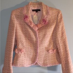 NWT Albert Nipon Boutique Pink Jacket Sz 6